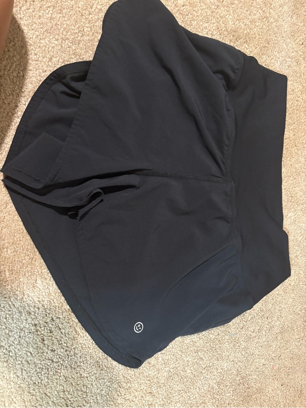 Black athletic shorts
